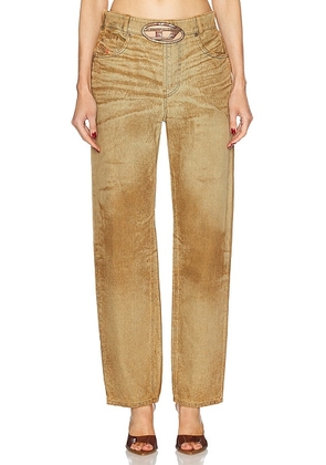 Diesel Low Rise Straight Leg Jeans in Denim - Tan. Size 24 (also in 26).
