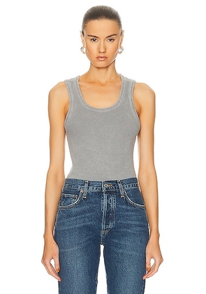 AGOLDE Poppy Tank in Mirror Ball - Grey. Size XL (also in ).