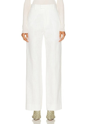 Bottega Veneta Wide Leg Pant in Chalk - White. Size 42 (also in ).