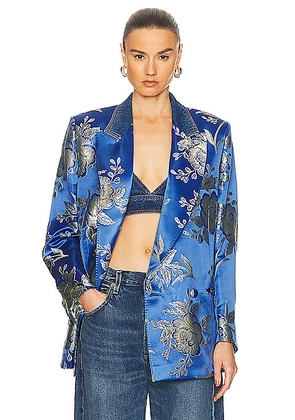 Etro Tailored Jacket in Blue - Blue. Size 38 (also in ).