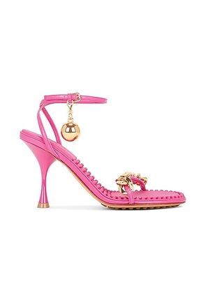 Bottega Veneta Dot Ankle Strap Sandals in Hollyhock - Pink. Size 36.5 (also in 36, 37, 37.5, 38, 38.5, 39, 39.5, 40, 41).