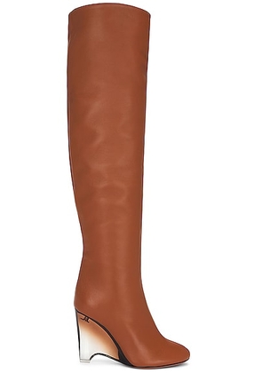 ALAÏA Wedge Boots 100 in Cognac - Rust. Size 36 (also in ).