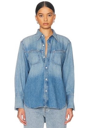 Citizens of Humanity Solene Shirt in Loire - Blue. Size S (also in XS).