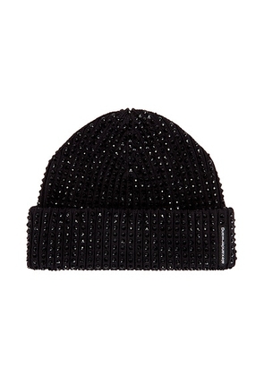 Alexander Wang Hotfix Rib Beanie in Black - Black. Size all.