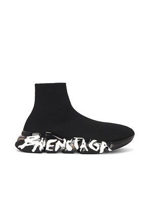 Balenciaga Speed 2.0 Lt Sneaker in Black & White - Black. Size 38 (also in ).