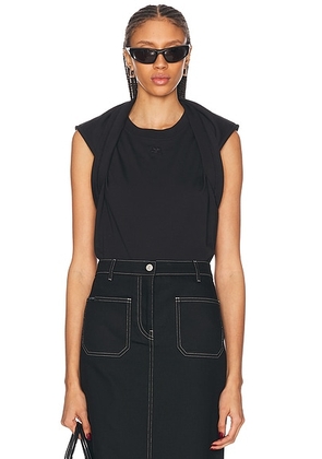 Courreges Multi-Styling Tank Top in Black - Black. Size S (also in M, XS).
