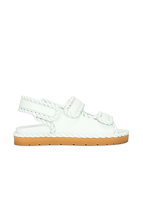 Bottega Veneta Jack Flat Sandal in Glacier - White. Size 39 (also in 38).