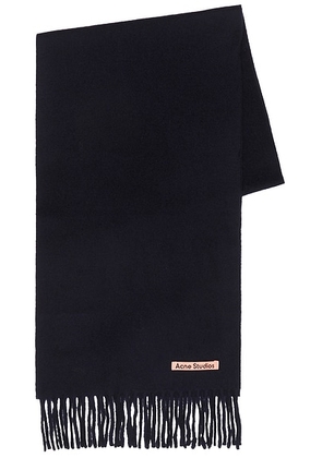 Acne Studios Canada Skinny Scarf in Navy Blue - Navy. Size all.