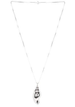 DEVE Lune & Coquillage Necklace in Sterling Silver - Metallic Silver. Size all.