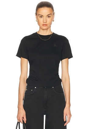 Burberry Tie Side T-shirt in Black - Black. Size XS (also in ).