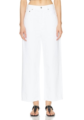 Citizens of Humanity Pina Low Rise Baggy Crop Jeans in Chalk - White. Size 33 (also in ).