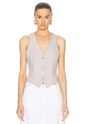 AGOLDE Heller Vest in Tarte - Light Grey. Size L (also in M, S, XL, XS).