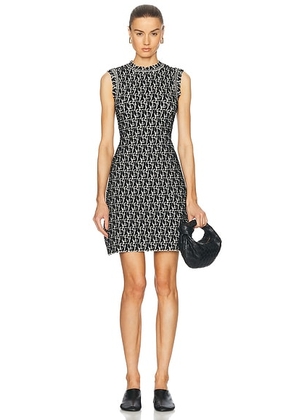 Burberry Sleeveless Mini Dress in Black IP Pattern - Black. Size XS (also in L).