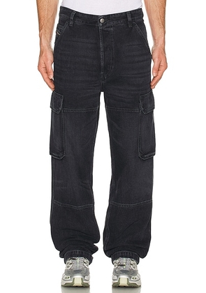 Diesel Uty Cargo Jeans in Black - Black. Size 36 (also in 38).