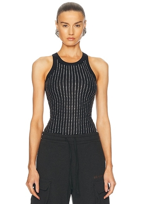 THE ATTICO Tank Top in Black - Black. Size 42 (also in 38, 44).