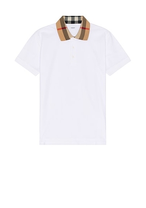 Burberry Cody Polo in White - White. Size M (also in L, S, XXL/2X).