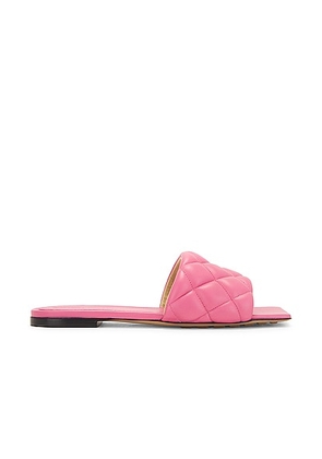Bottega Veneta Padded Flat Sandals in Azalea - Pink. Size 36.5 (also in 36, 37).