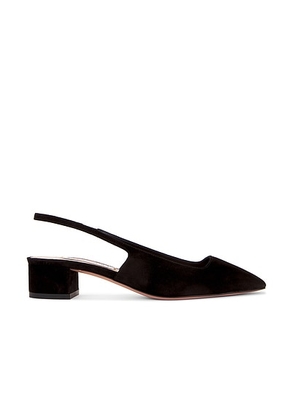 Aquazzura Ginza Sling 35 Pump in Black - Black. Size 37 (also in ).