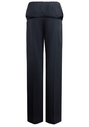ALAÏA Wide Leg Trouser in Noir - Black. Size 34 (also in 36).