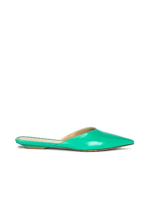 Bottega Veneta Point Slipper Flats in Acid Turquoise - Teal. Size 36 (also in 36.5, 37, 38).