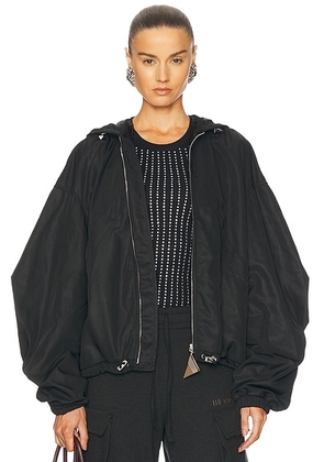 THE ATTICO Bomber Jacket in Black - Black. Size 38 (also in 40, 44).