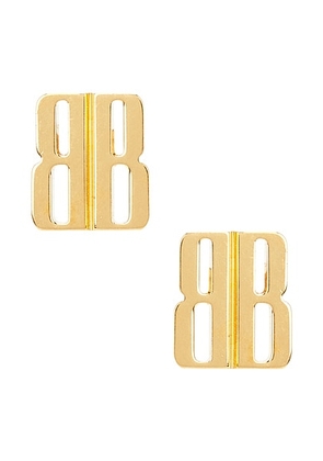 Balenciaga Nano XS Stud Earrings in Gold - Metallic Gold. Size all.