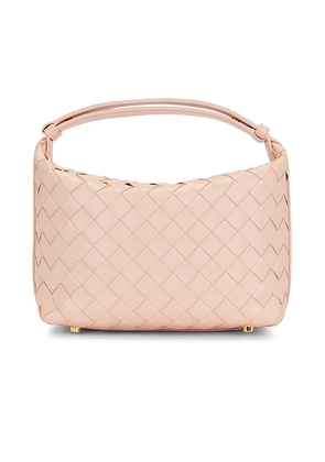 Bottega Veneta Mini Wallace Bag in Cameo & Gold - Cream. Size all.