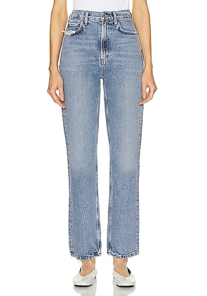 AGOLDE High Rise Stovepipe Jeans in Quiver - Denim-Light. Size 33 (also in 34).