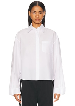 AnOnlyChild Bartley Shirt in White - White. Size S (also in L, XS).