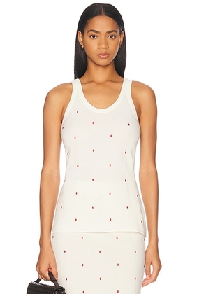 Bottega Veneta Tank Top in Chalk & Vernis - White. Size L (also in M, XS).