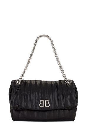 Balenciaga Monaco Medium Chain Bag in Black - Black. Size all.