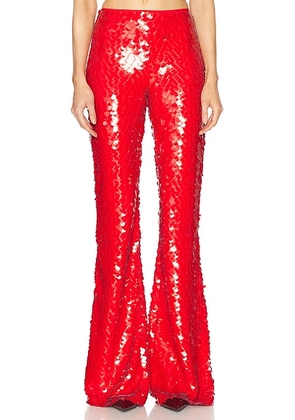 AKNVAS Lennon Pant in Poppy - Red. Size 0 (also in 2, 4, 6).