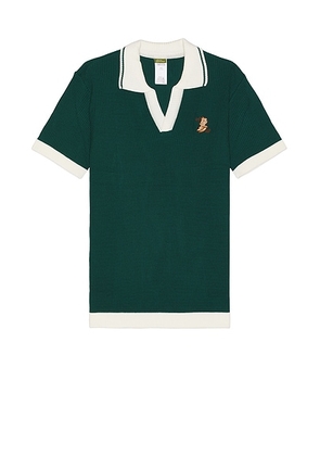 Agua Bendita Neo Polo in Dark Green - Dark Green. Size M (also in ).