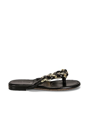 Bottega Veneta Dot Flat Sandals in Black - Black. Size 38 (also in ).