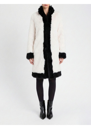 Fur Coat TWINSET Woman color White