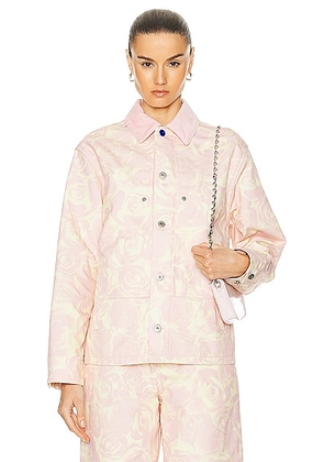 Burberry Jacket in Cameo Pattern - Pink. Size XS (also in ).