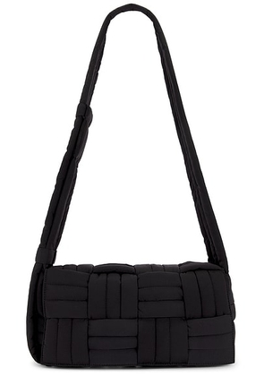 Bottega Veneta Medium Padded Tech Cassette Paper Bag in Black & Silver - Black. Size all.