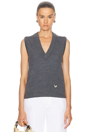 Bottega Veneta Sweater Vest in Thunder - Grey. Size S (also in L).