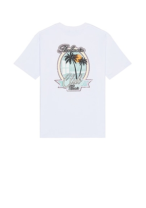 BALMAIN Club Back Print T-Shirt in White - White. Size M (also in ).