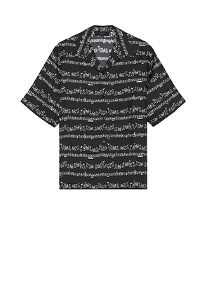 Amiri Jazz Band Bowling Shirt in Black - Black. Size S (also in L).
