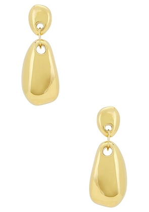 AGMES Luna Earrings in Gold Vermeil - Metallic Gold. Size all.