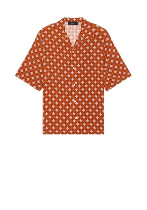 Amiri MA Quad Camp Shirt in Burnt Orange - Rust. Size M (also in ).