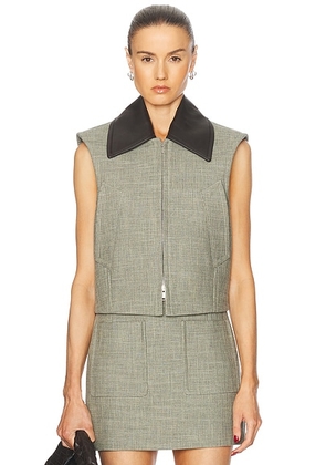 Bottega Veneta Vest Top in Green  Fennel  & White - Sage. Size 38 (also in 34).