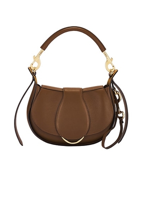 Chloe Ride Shoulder Bag in Dark Khaki - Brown. Size all.