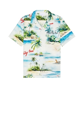 Blue Sky Inn Island Shirt in White - White. Size M (also in ).