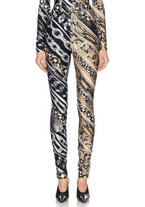 AREA Printed Legging in Multi - Black. Size S (also in XS).
