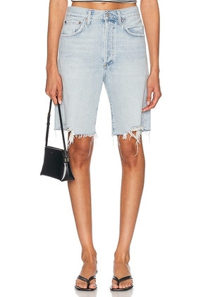 AGOLDE 90's Mid Rise Loose Short in Fragment - Blue. Size 25 (also in 24, 26, 27, 28, 29, 30, 32, 34).