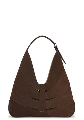ALAÃA Delta Hobo Bag in Brun Fonce - Chocolate. Size all.