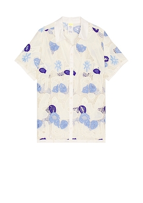 Agua Bendita Jared Shirt in White - White. Size M (also in S).