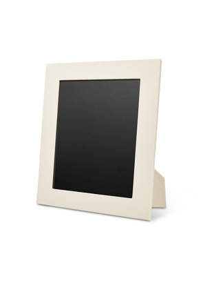 Smythson Large Photo Frame In Panama In Chalk